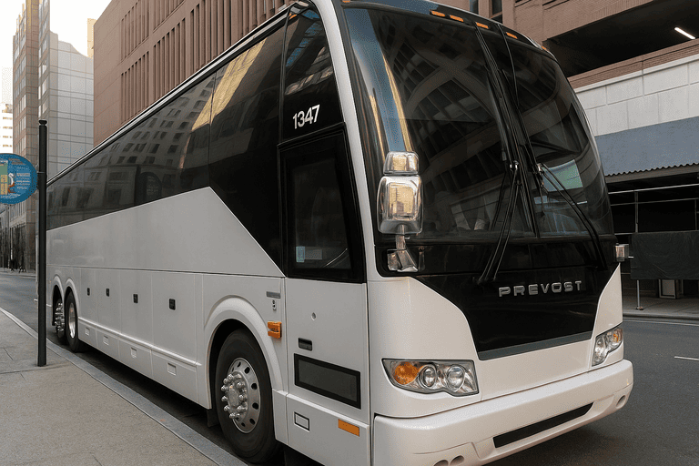 a Schenectady Charter Bus coach bus