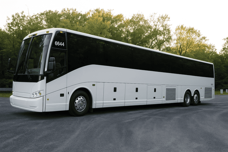 exterior of Schenectady Charter Bus coach bus