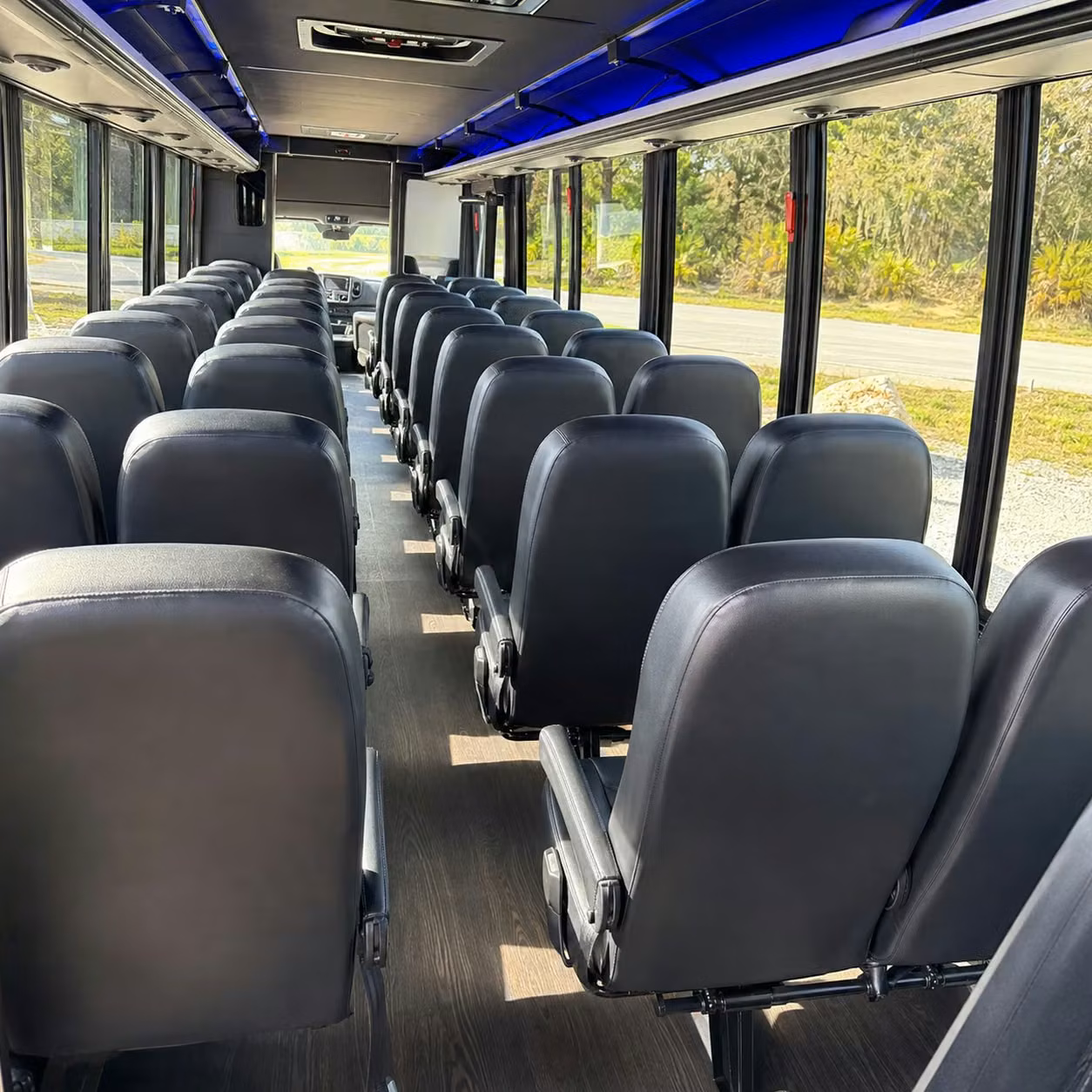 28 passenger minibus interior