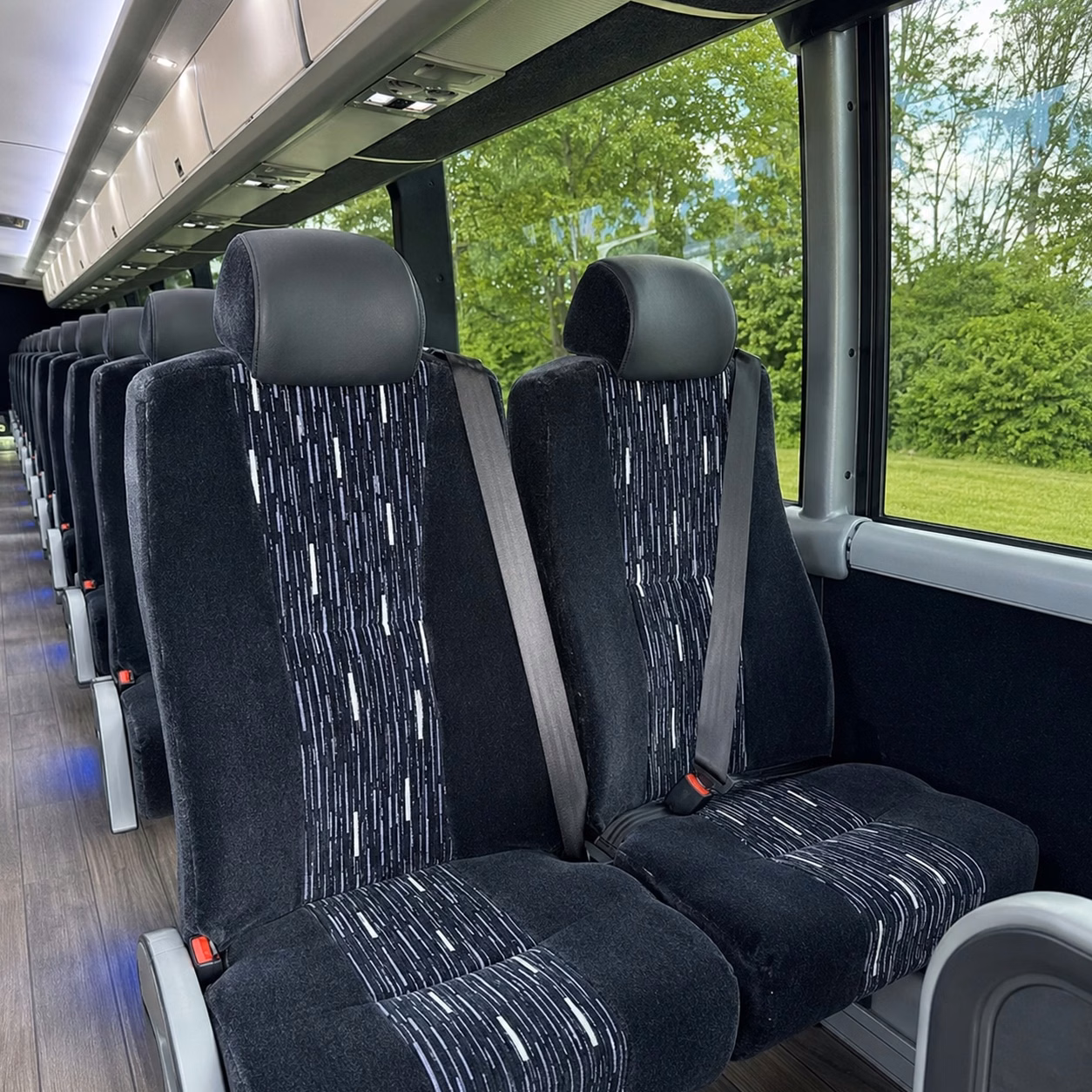 schenectady charter bus rental interior